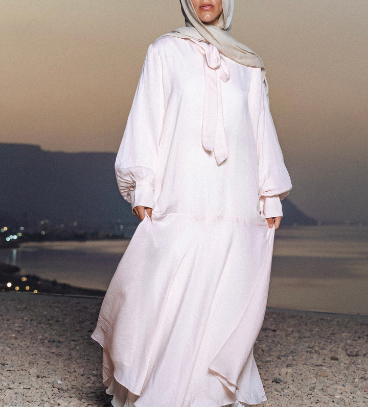 The Tie Satin Dress C0416