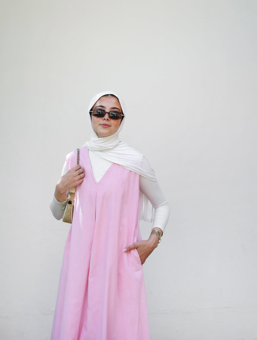 Sleeveless Linen Dress C0413