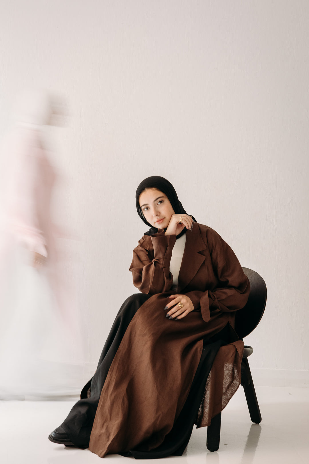 Maxi Trench Linen Coat C0430