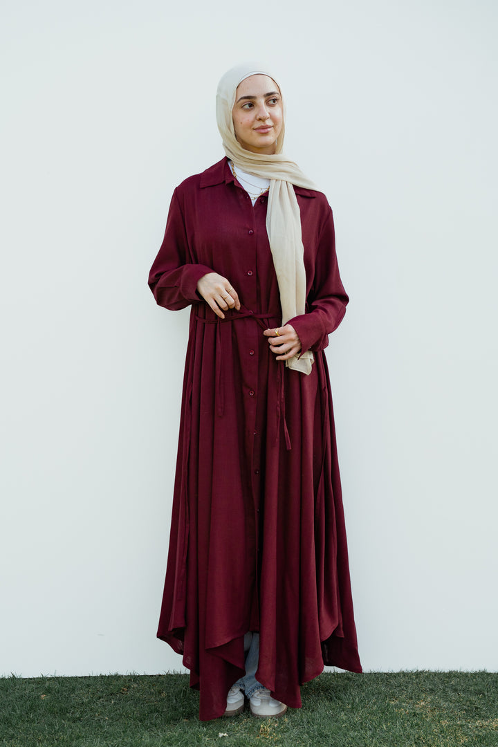 Asymmetrical Shirt Dress  C0519