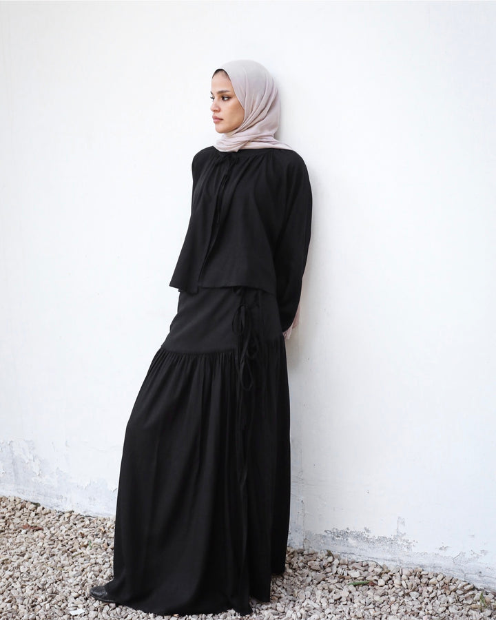 Layered Flow Linen Set C0510
