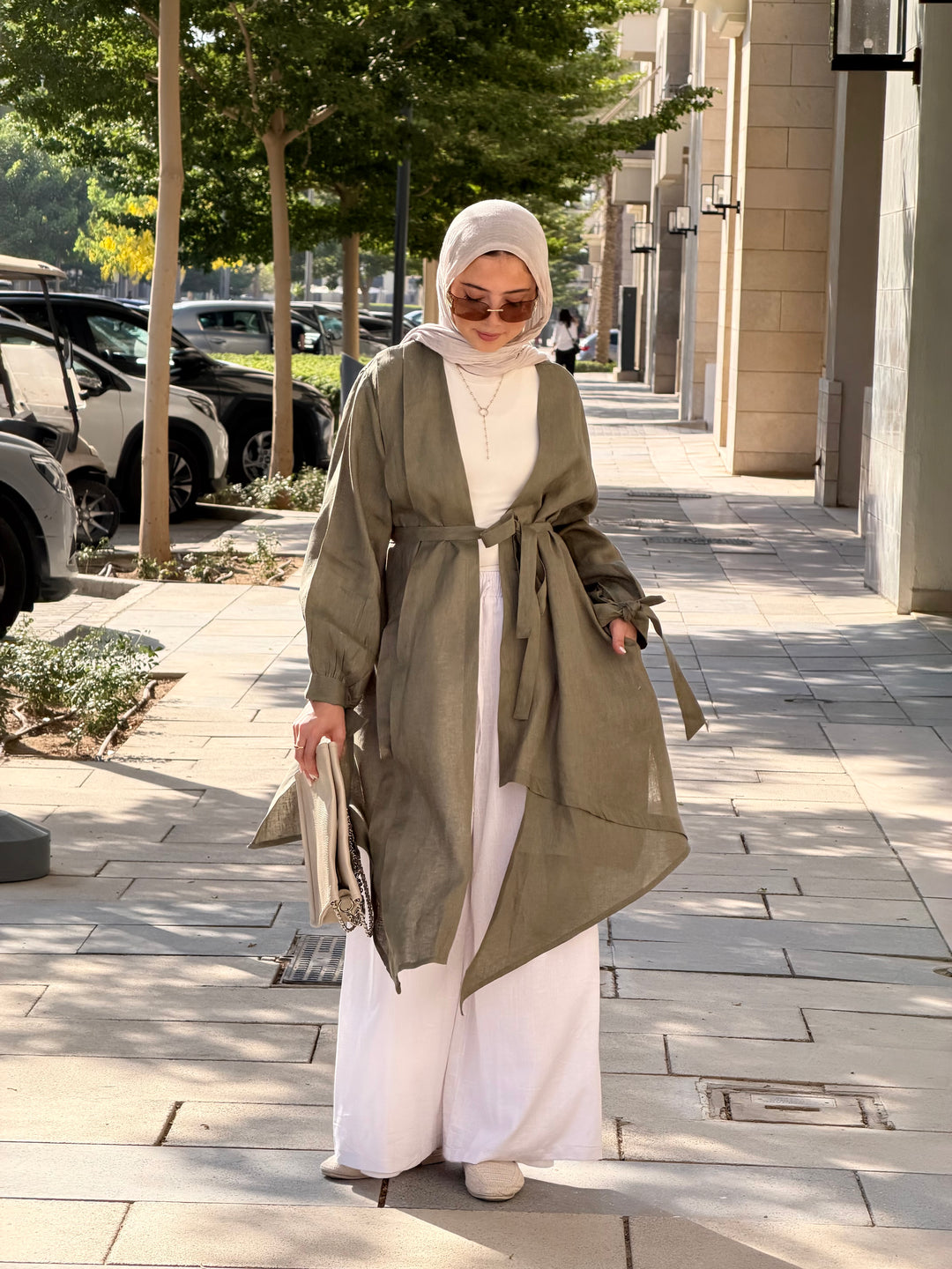 The Asymmetrical Linen Kimono