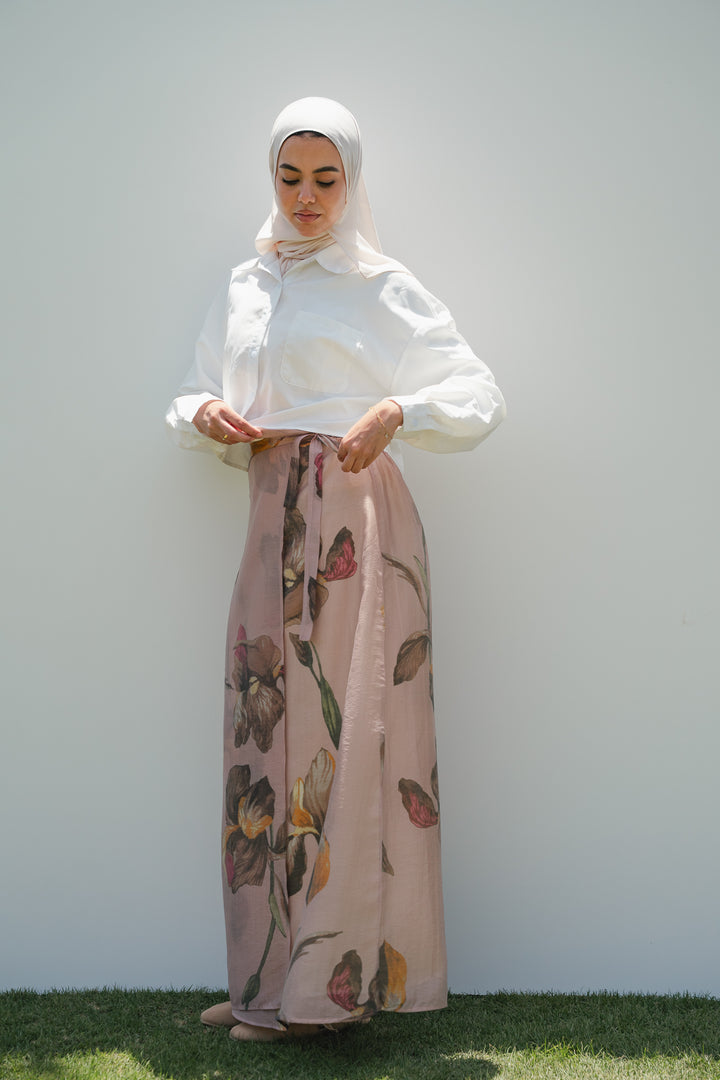 Wrap Floral Skirt C0543
