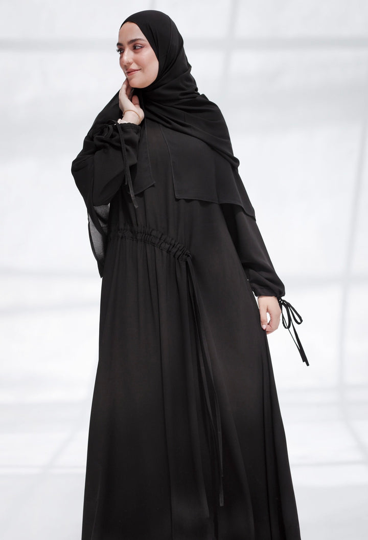 Gathered Abaya C0533