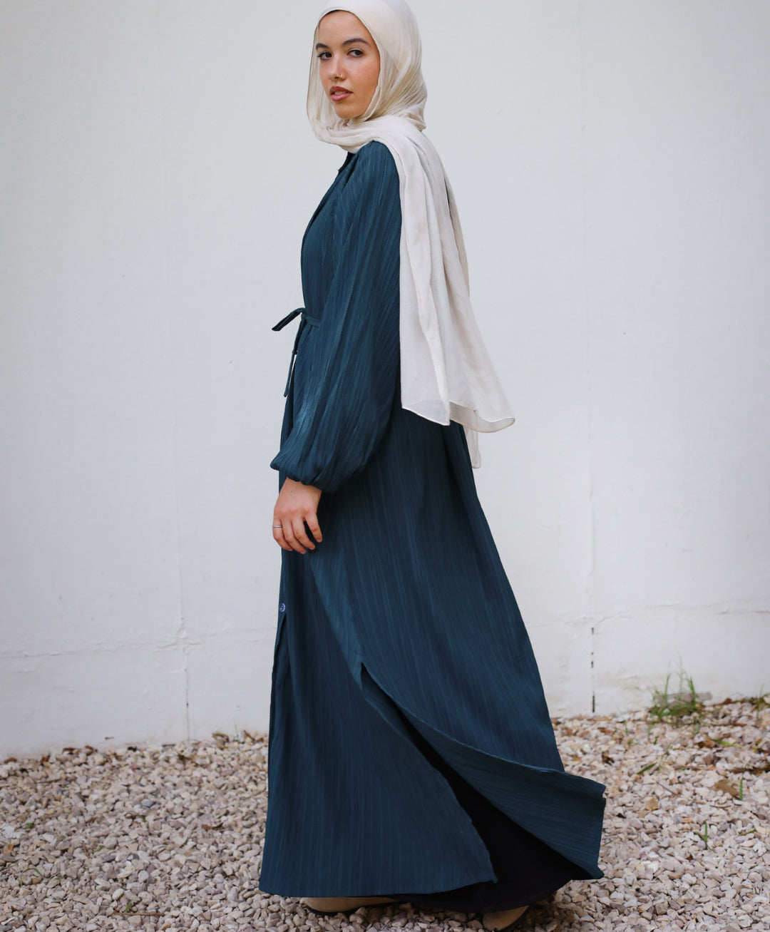 Wrinkle Shirt Dress C0398