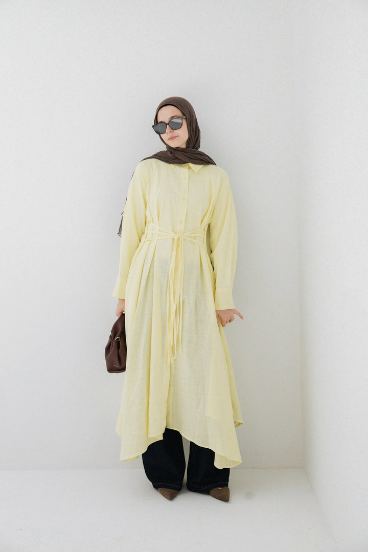 Asymmetrical Shirt Dress  C0519