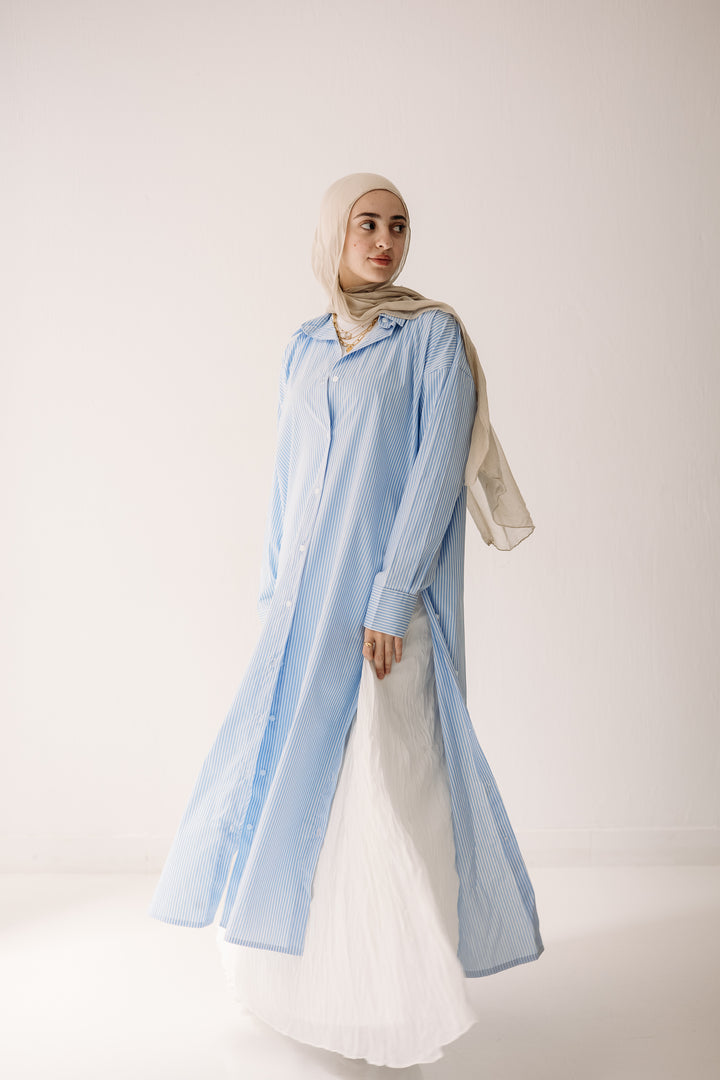 Midi Stripped Shirt C0429