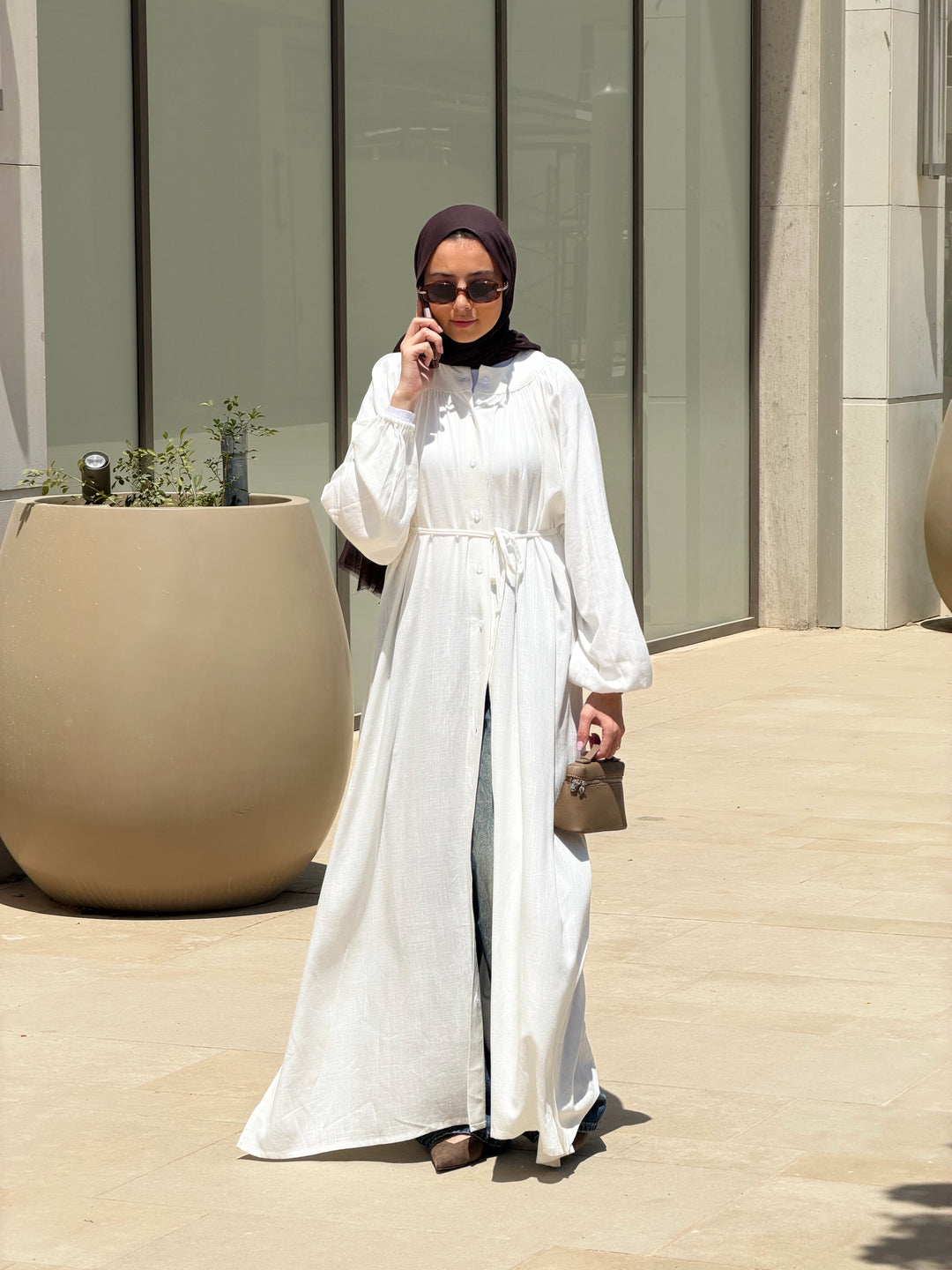 Linen Shirt Dress C0081