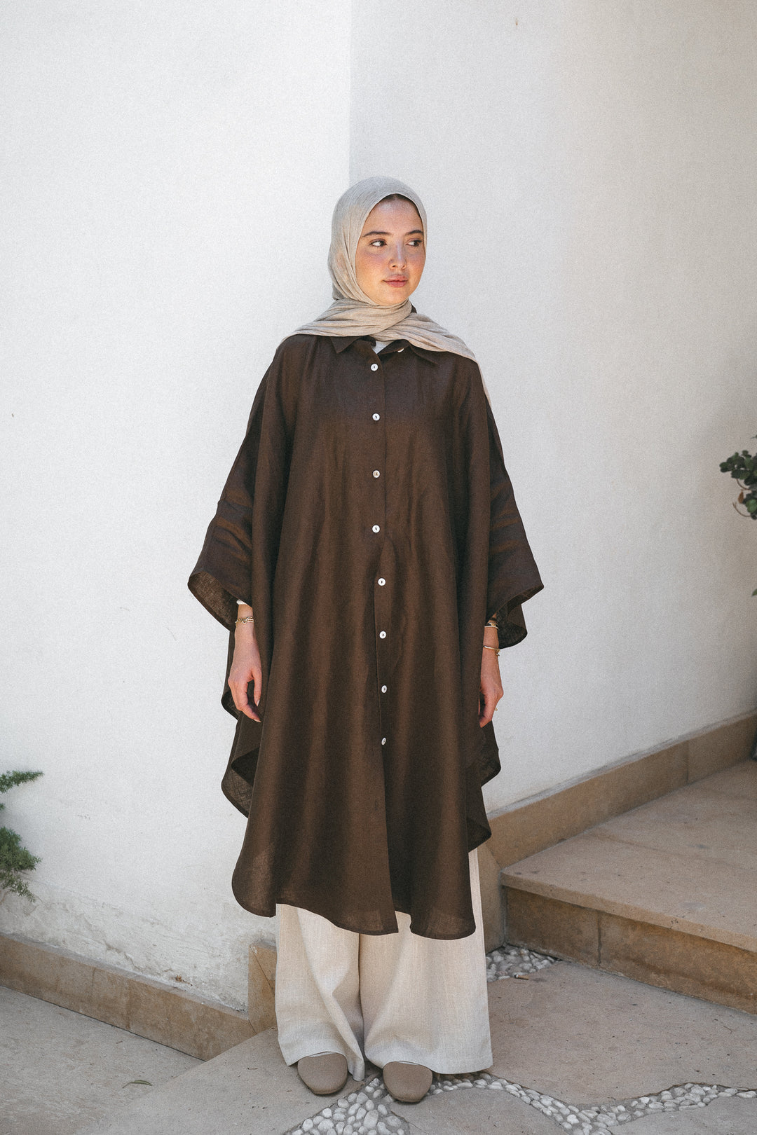 Cape Linen Shirt C0557