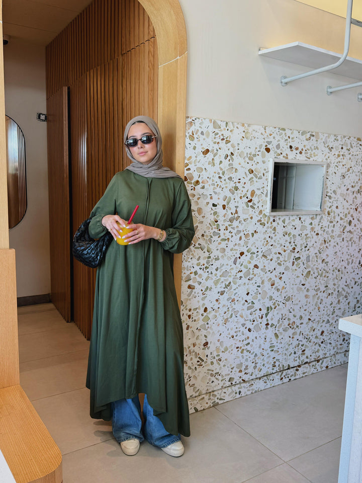 Asymmetric Seam Cotton Tunic C0547