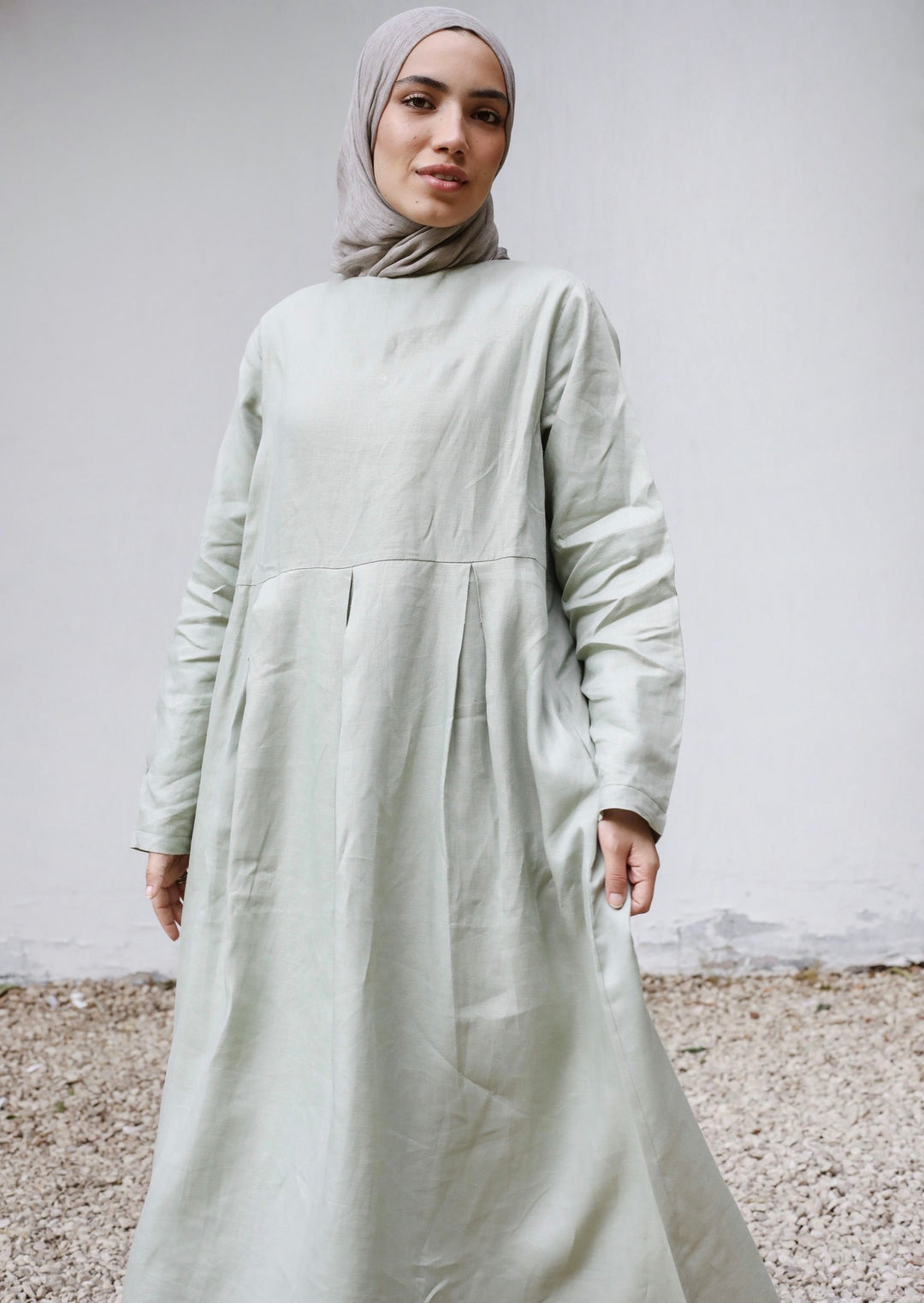 Pleated waist Dress c0516