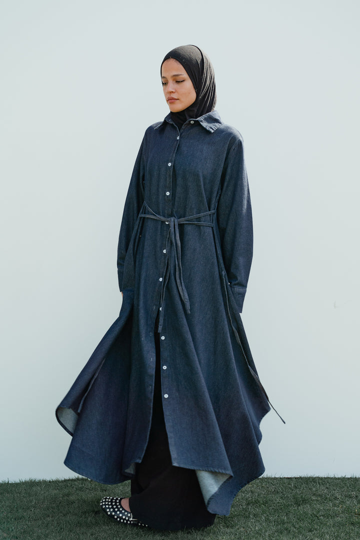 Asymmetrical Denim Shirt C0520