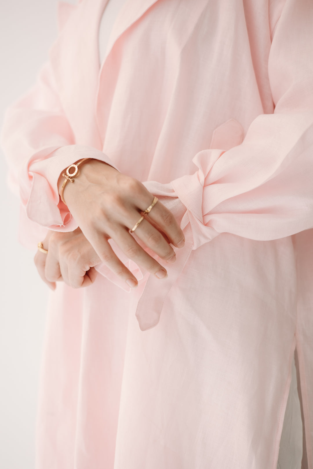 Maxi Trench Linen Coat C0430