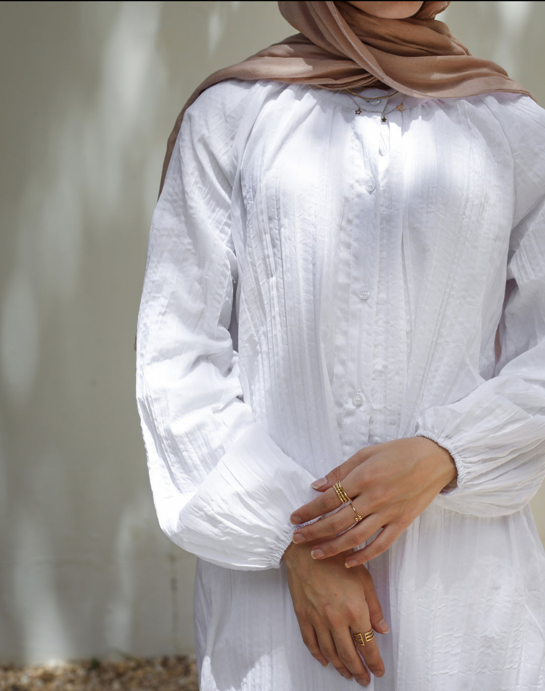 Crinkled Shirt Dress C0384
