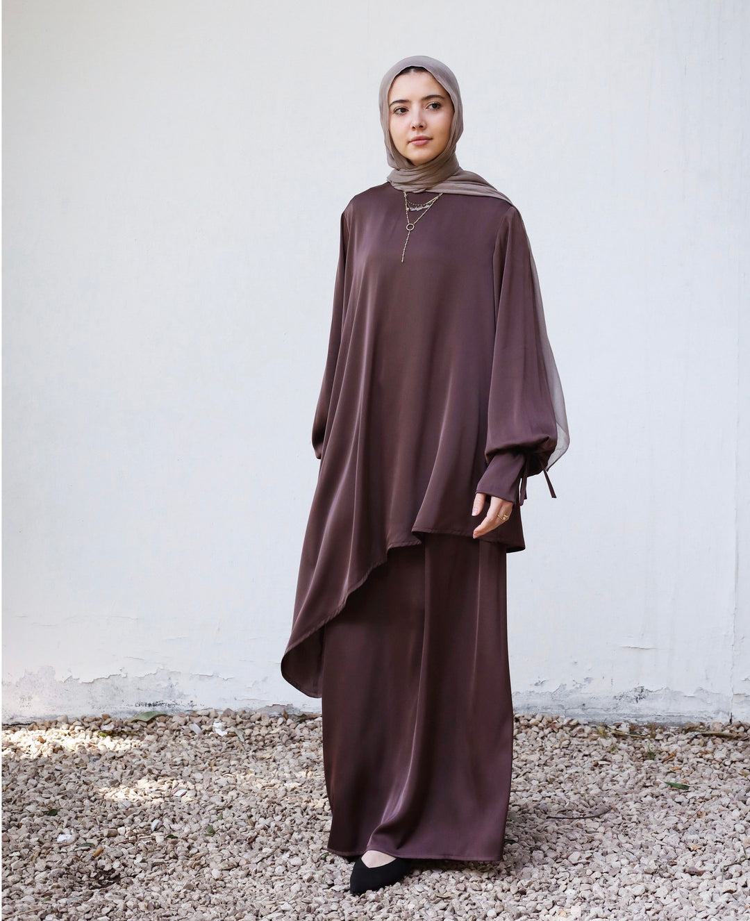 Asymmetric Satin Set C0509