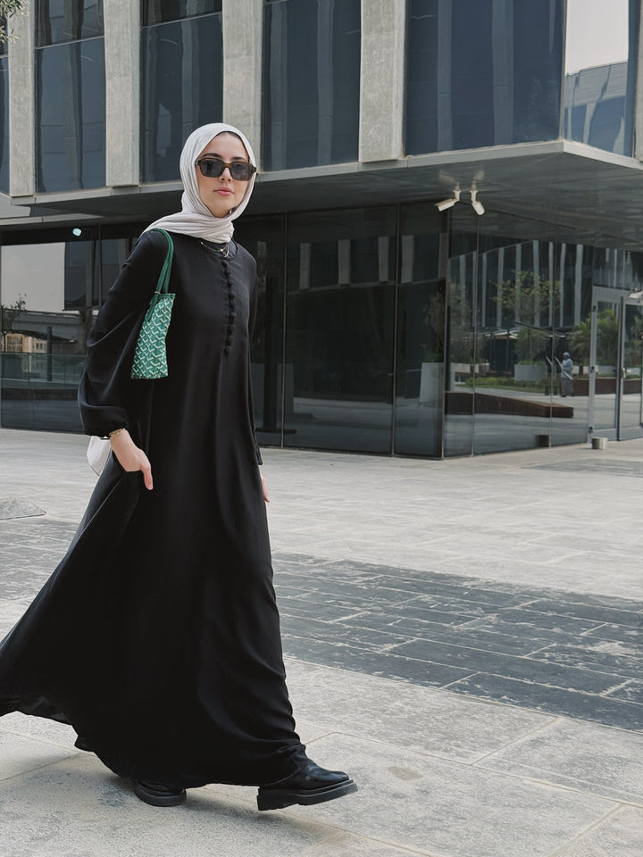 Silk Double Cloche Abaya C0382