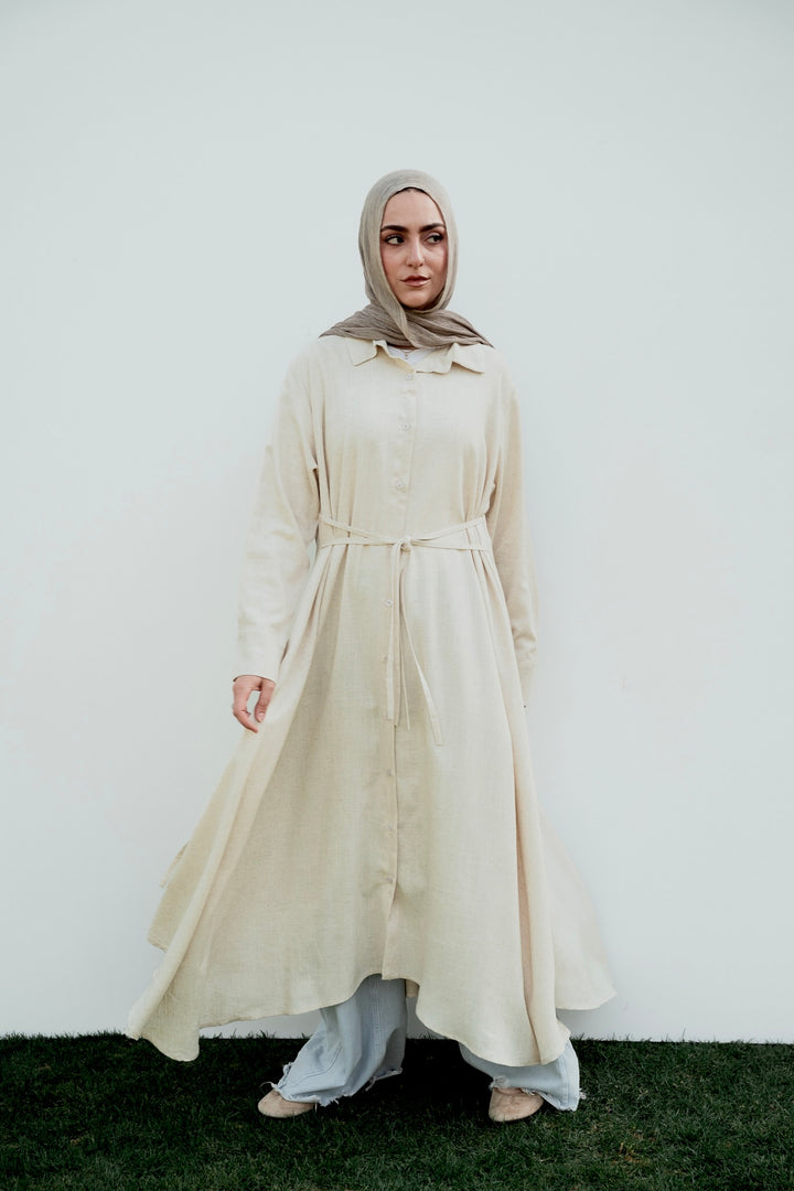 Asymmetrical Shirt Dress  C0519
