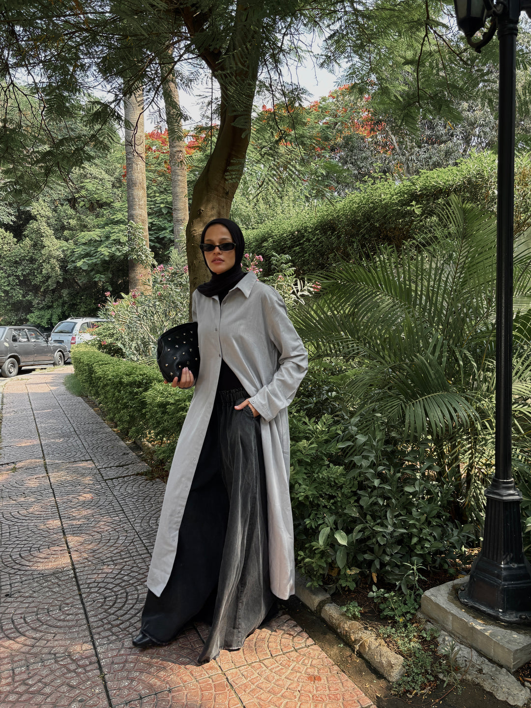 Linen maxi shirt C0206