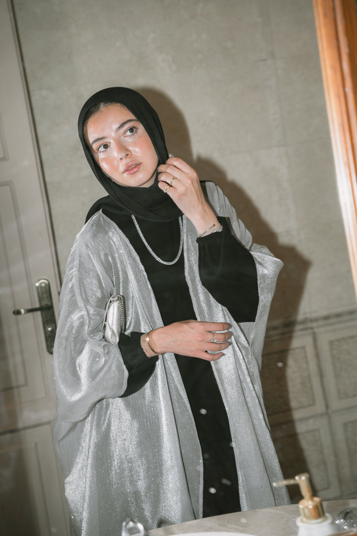 Sheer Studded Cape C0420