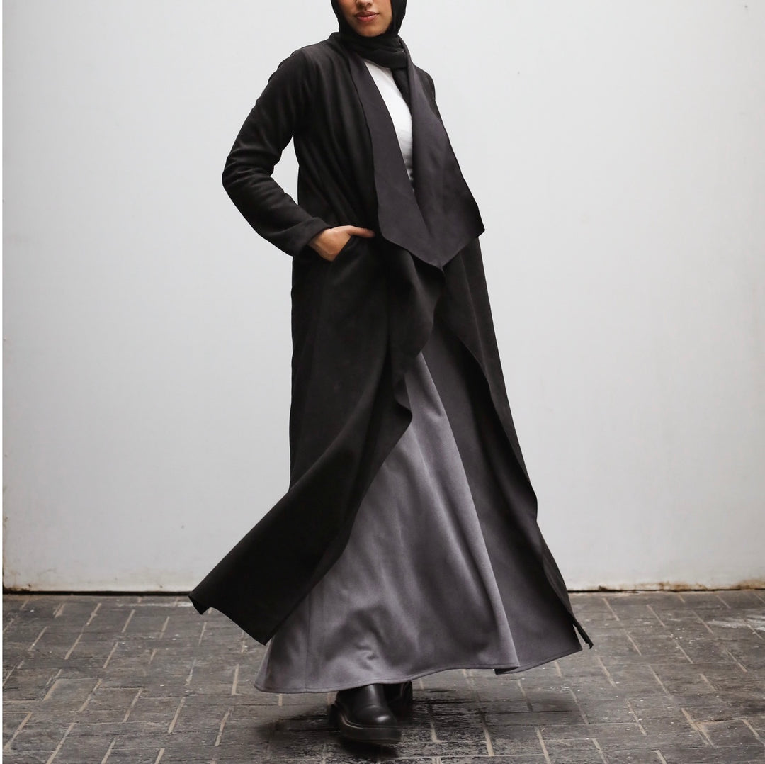 Drape waterfall coat C0225