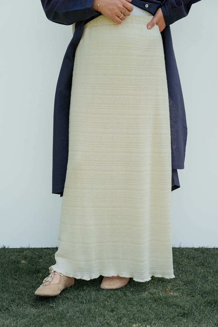 Crochet Knit Maxi Skirt C0542