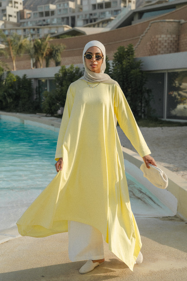 Asymmetrical Cotton Dress C0143