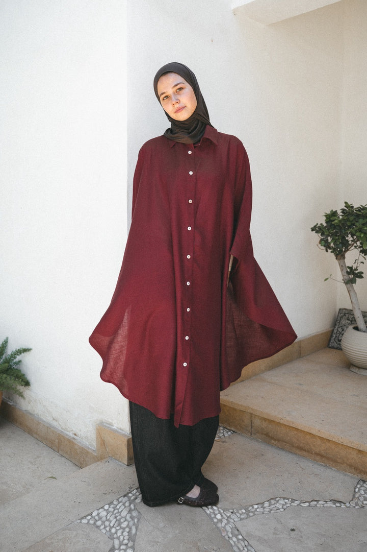 Cape Linen Shirt C0557