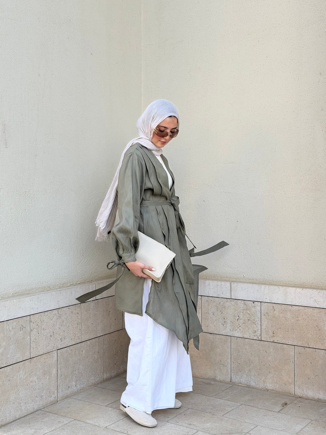 The Asymmetrical Linen Kimono