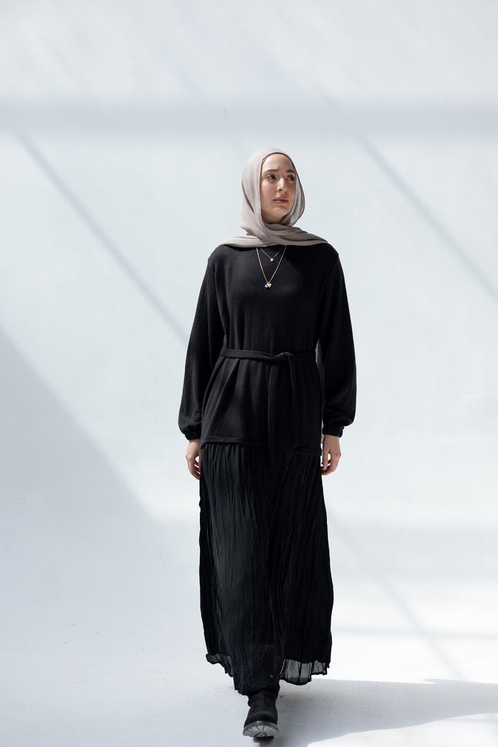 Knit Crushed Dress C0439