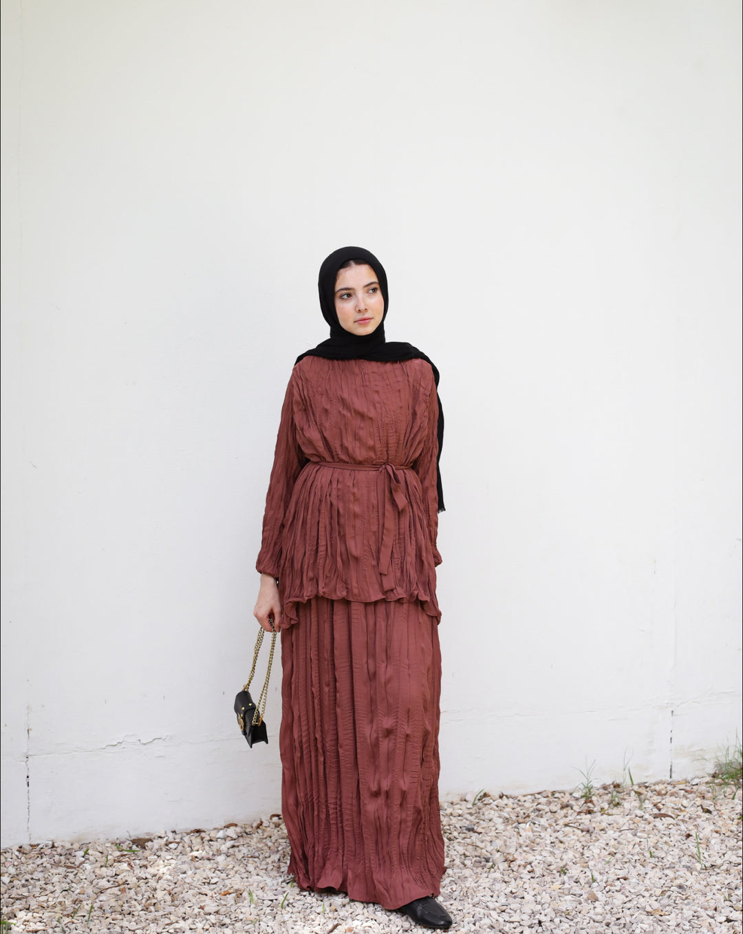 Haze Crinkled Dress C0388