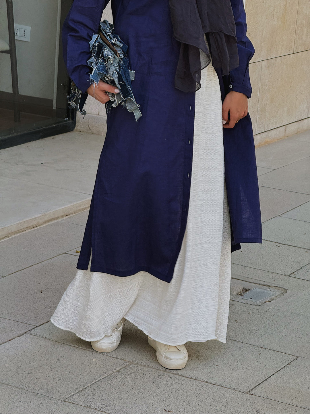 Midi linen shirt C0183