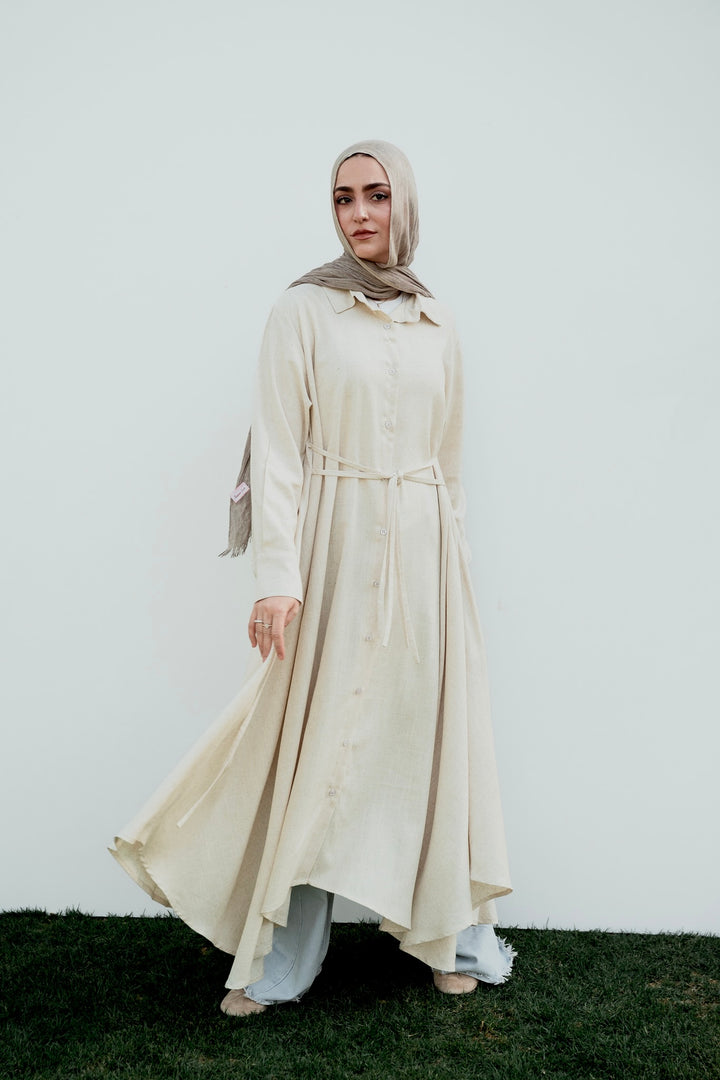 Asymmetrical Shirt Dress  C0519