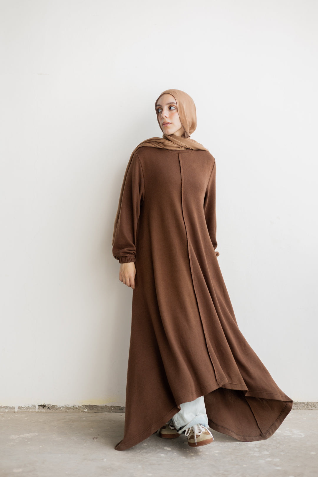 Asymmetrical Knit Dress C0446