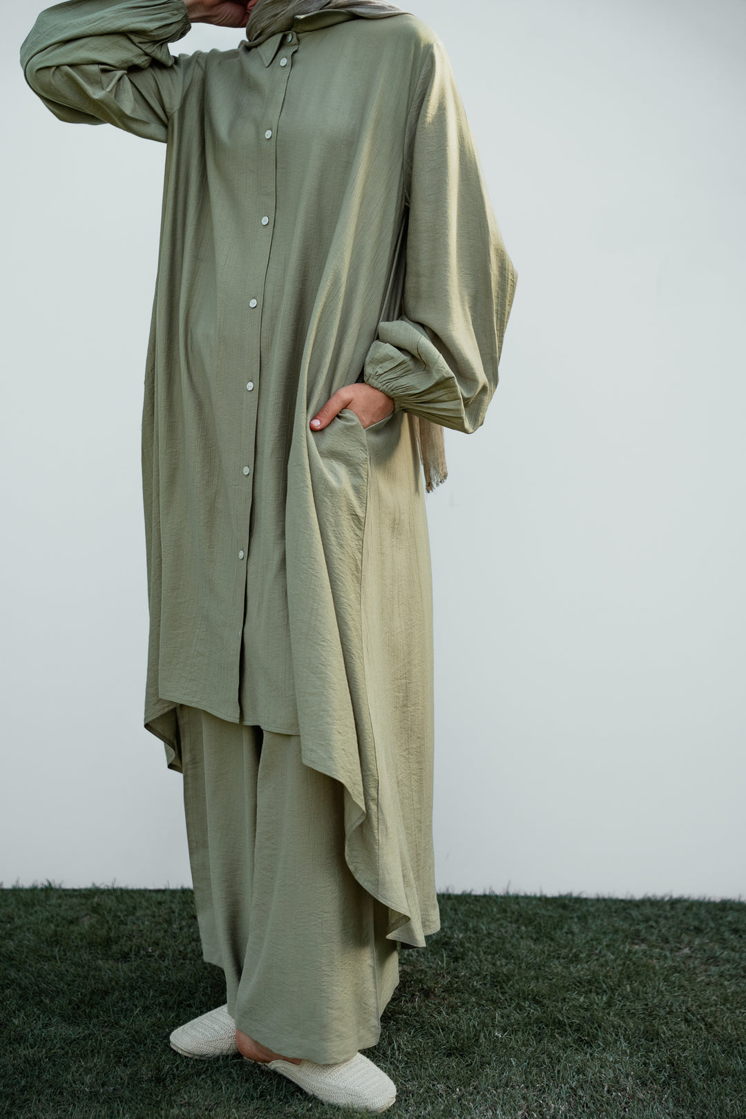 Linen shirt set C0137