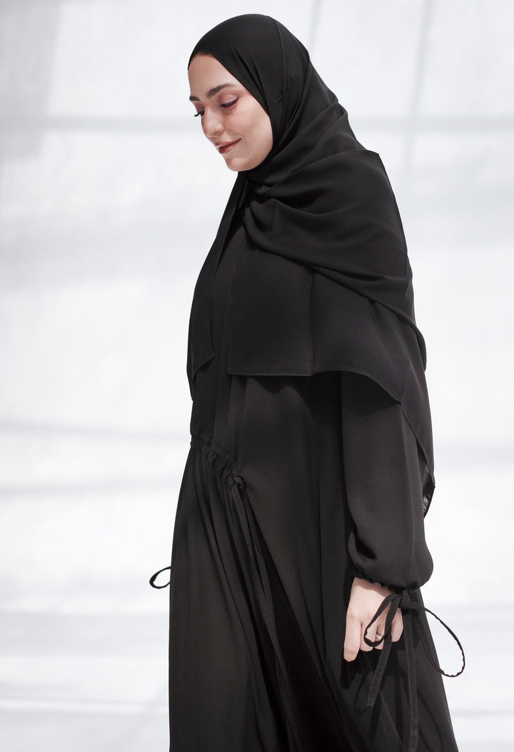 Gathered Abaya C0533