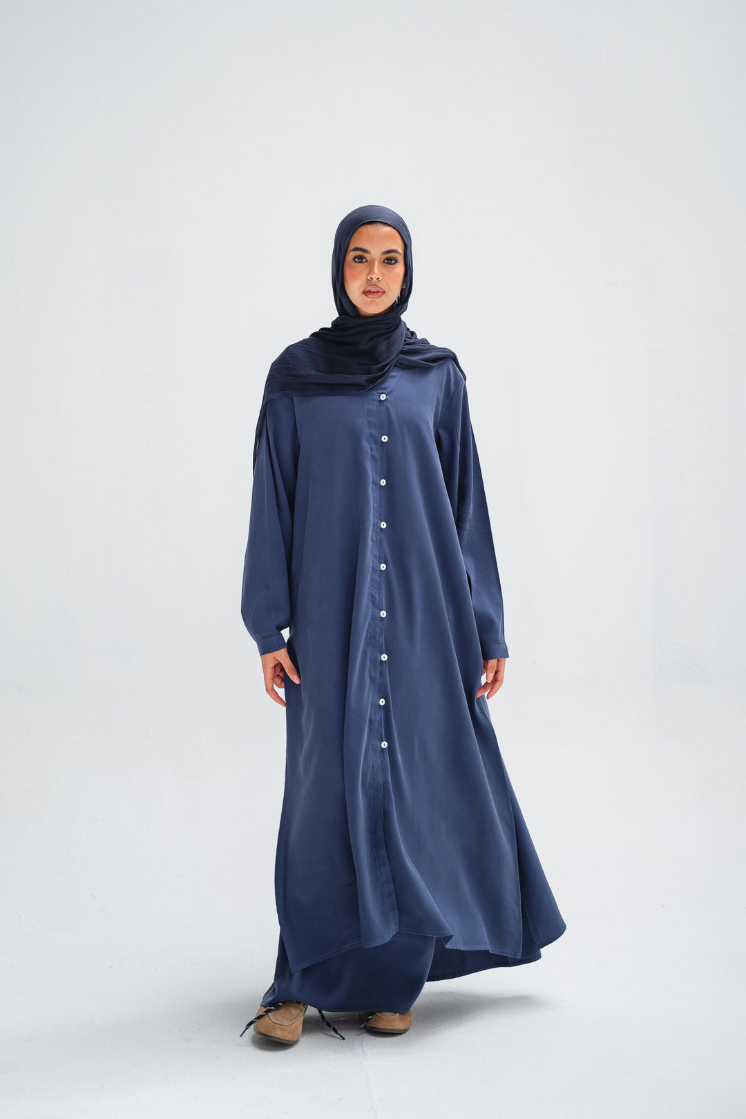 Midi Button-Up Shirt