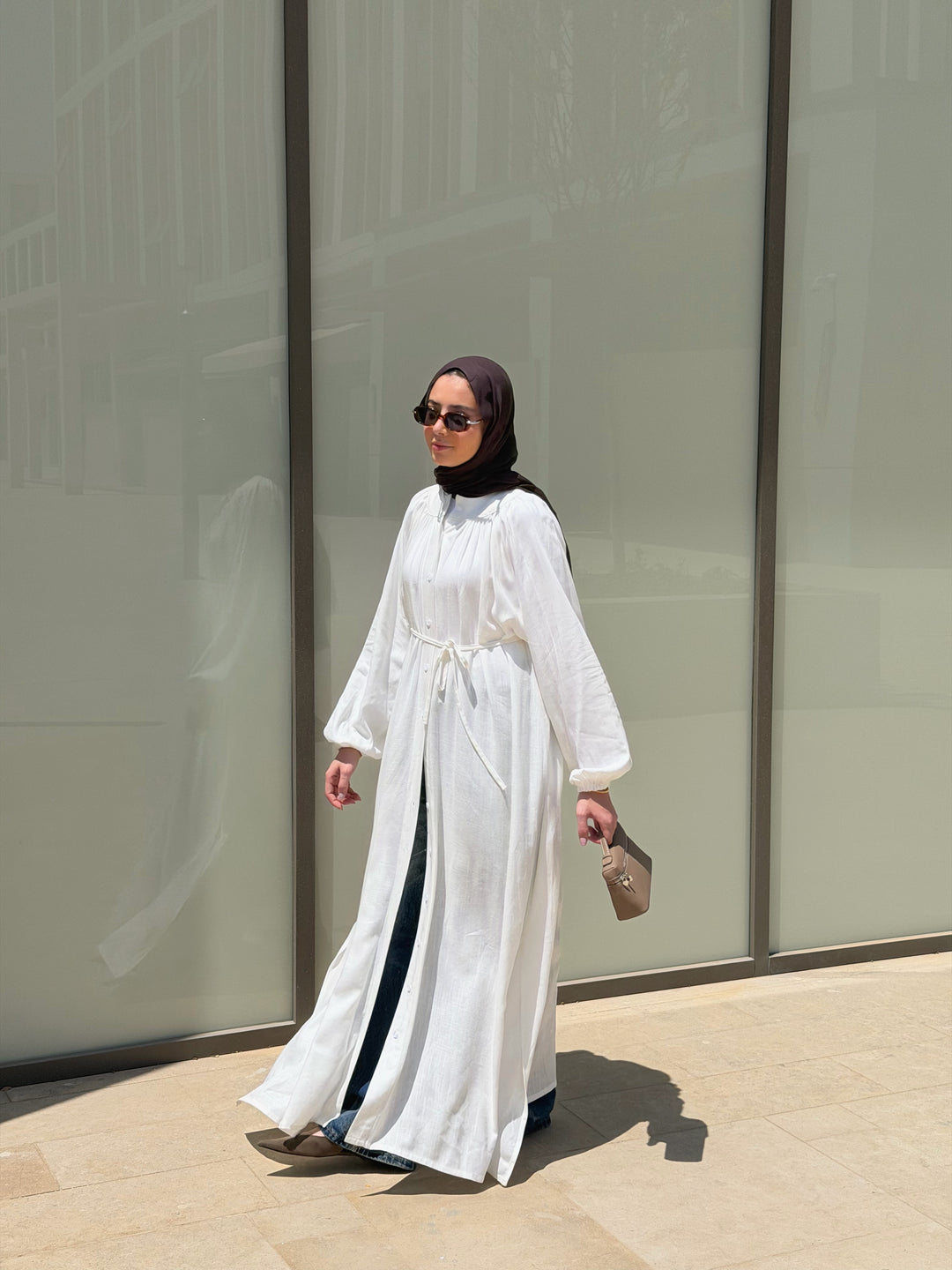 Linen Shirt Dress C0081