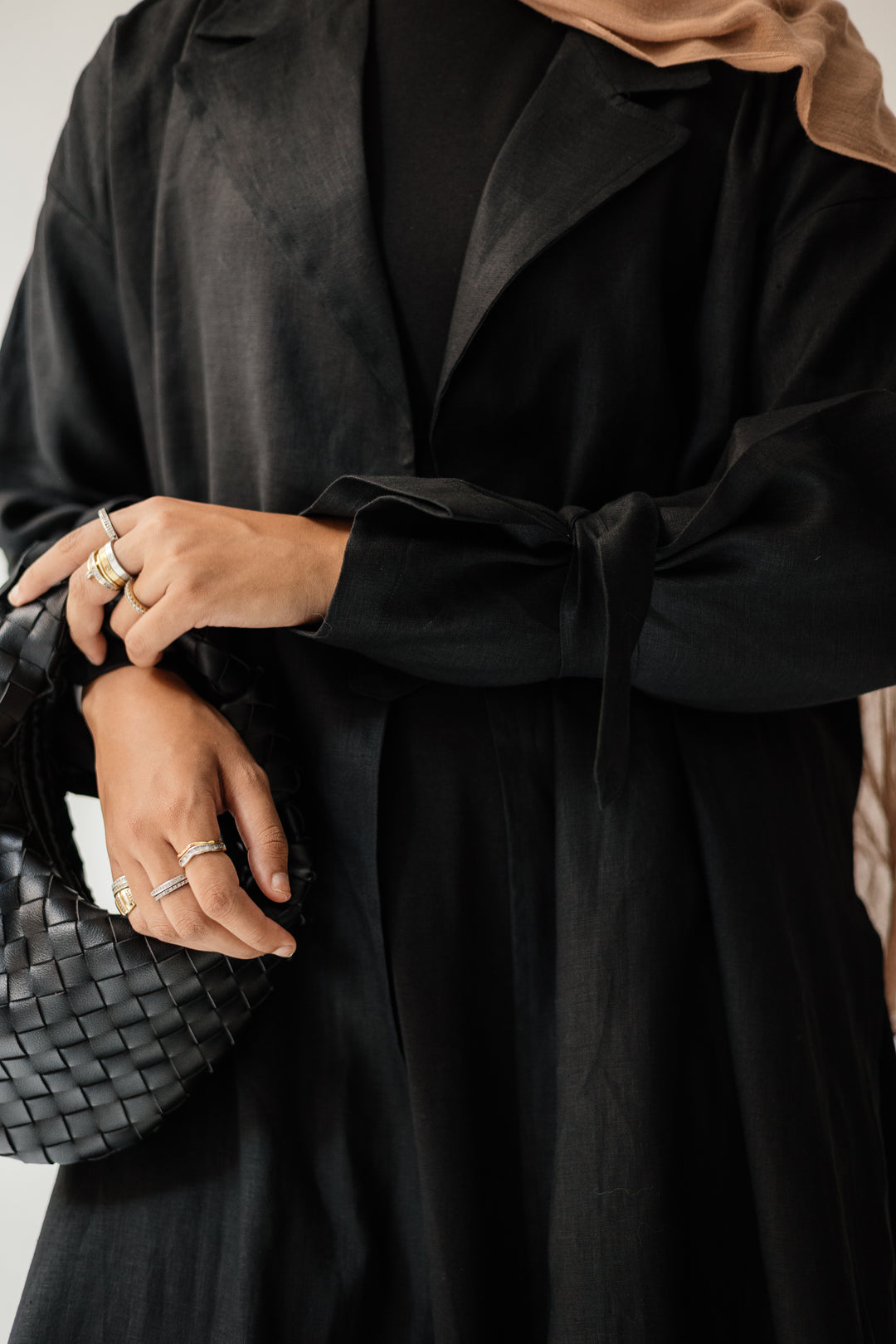 Maxi Trench Linen Coat C0430