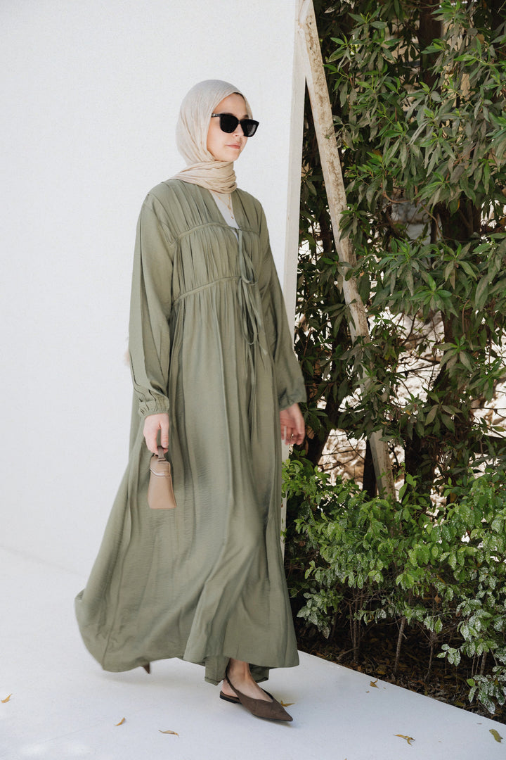 The Soft Tie Dress C0385