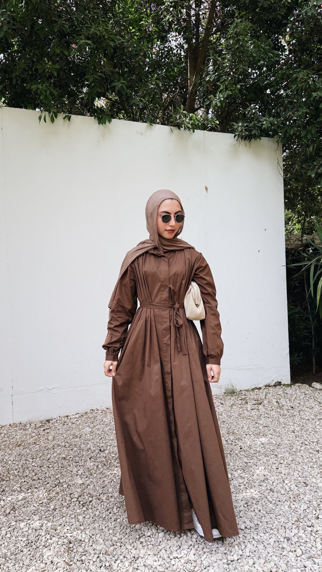 Cloche Poplin Shirt Dress C0387