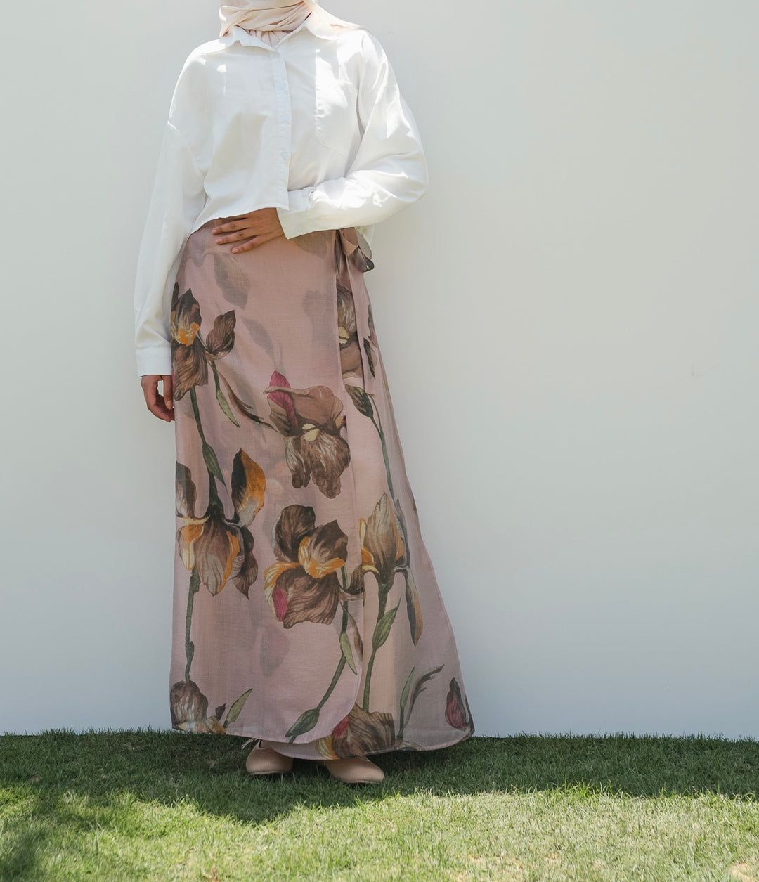 Wrap Floral Skirt C0543