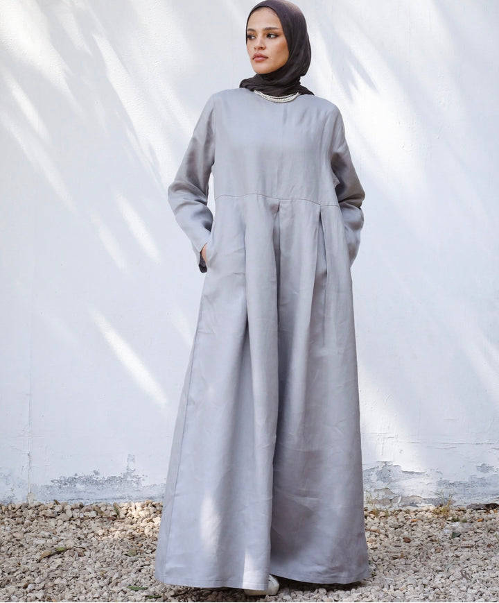 Pleated waist Dress c0516