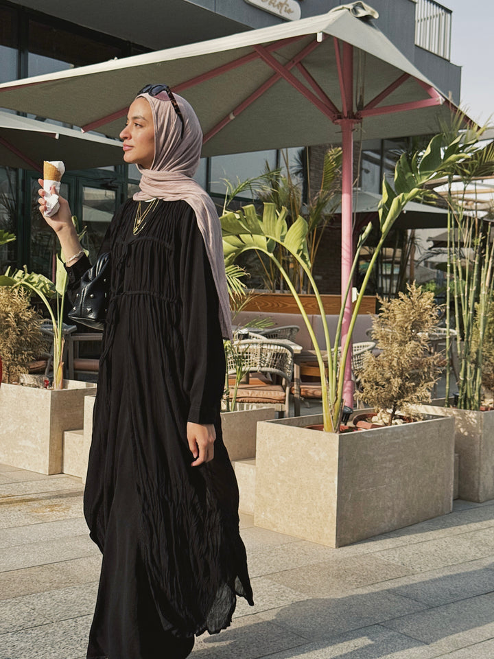 Crushed Sleevless Cardigan C0374