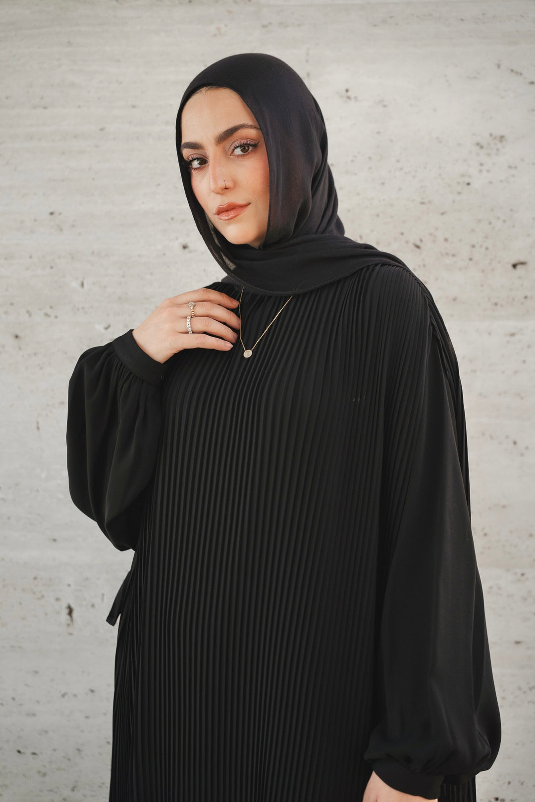 Pleated Ribbons Cape C0529