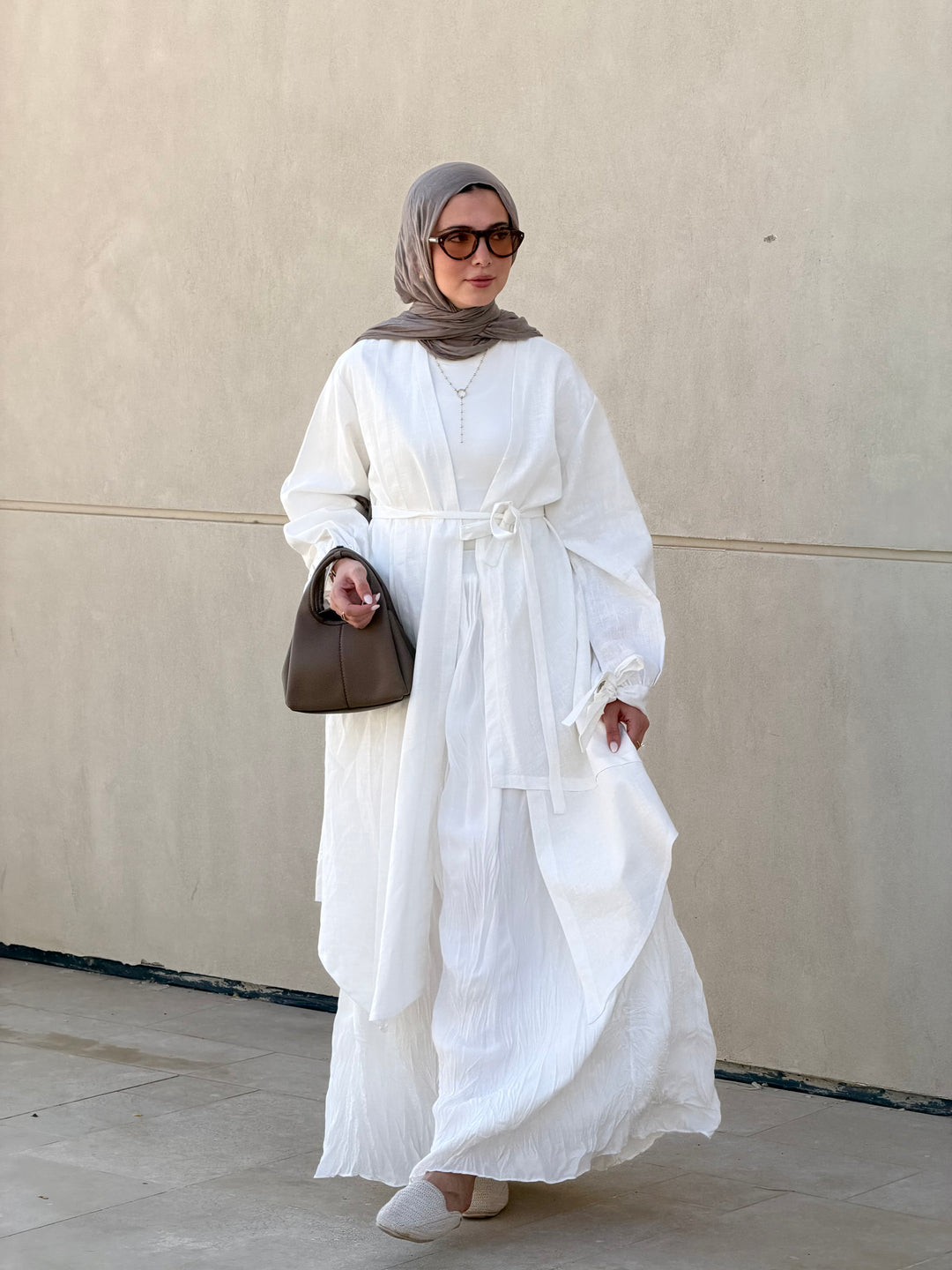 The Asymmetrical Linen Kimono