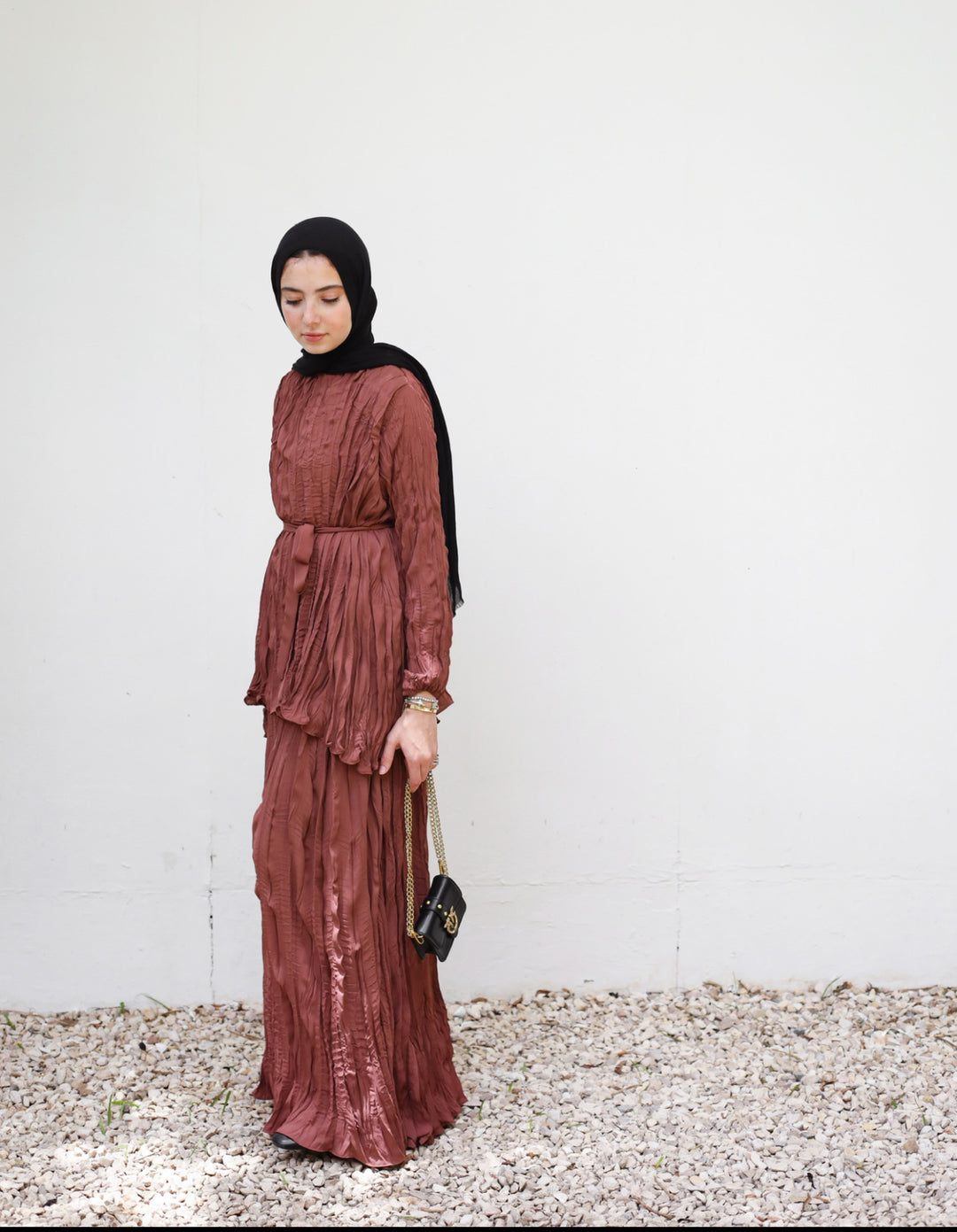 Haze Crinkled Dress C0388