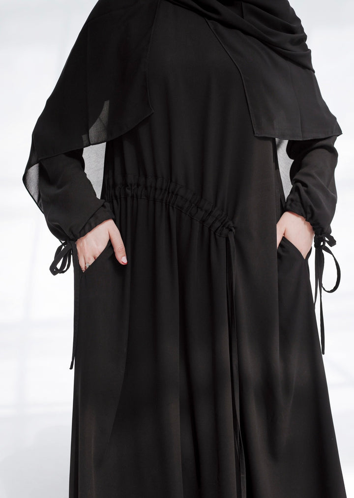 Gathered Abaya C0533