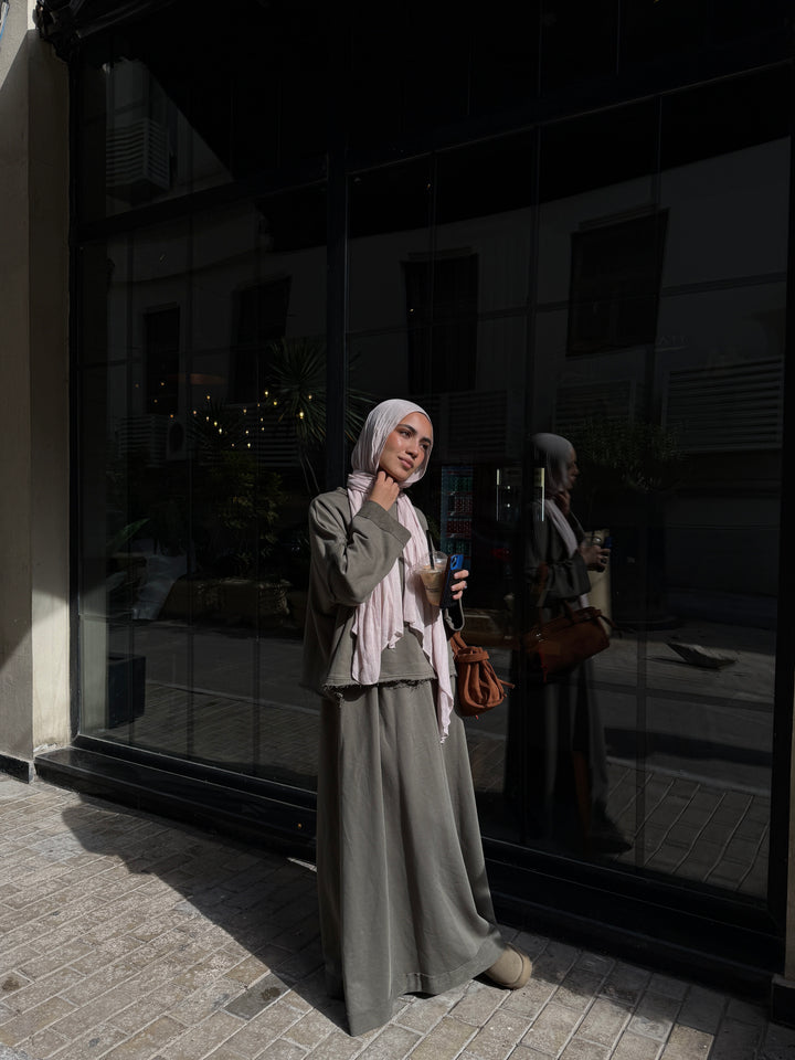 Cropped Hoodie Set C0436