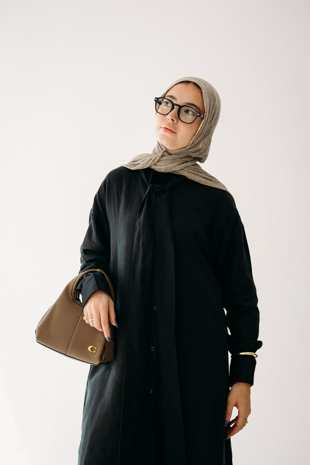 Maxi Tie-Linen Shirt C0432