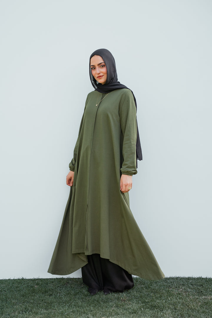 Asymmetric Seam Cotton Tunic C0547